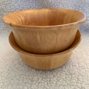 Pair of Wooden Bowls